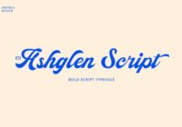 Ashglen Script Font - Featured Image