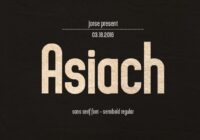 Asiach Font - Featured Image
