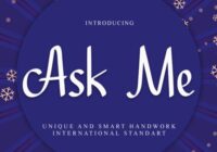Ask Me Font - Featured Image