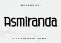 Asmiranda Font Font - Featured Image