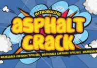 Asphalt Crack Font - Featured Image