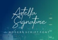 Astella Signature Font - Featured Image