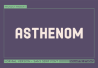 Asthenom Font - Featured Image