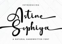 Astine Sophiya Font - Featured Image