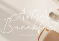 Astralbreakfast Regular Font - Featured Image