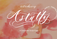 Astutty Font - Featured Image