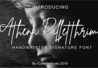 Athena Dilletthrim Font - Featured Image