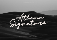 Athena Signature Font - Featured Image