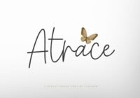 Atrace Font - Featured Image