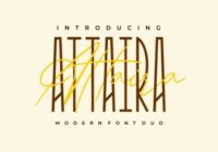 Attaira Duo Font - Featured Image