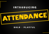Attendance Font - Featured Image