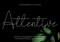 Attentive Font - Featured Image