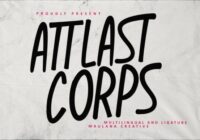 Attlast Corps Font - Featured Image
