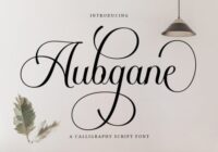 Aubgane Font - Featured Image