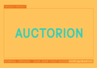 Auctorion Font - Featured Image