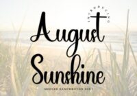 August Sunshine Font - Featured Image