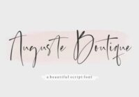 Auguste Boutique Font - Featured Image
