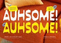 Auhsome Font - Featured Image