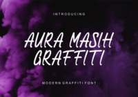 Aura Masih Graffiti Font - Featured Image