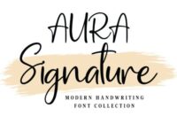 Aura Signature Font - Featured Image