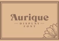 Aurique Font - Featured Image