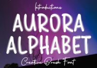 Aurora Alphabet Font - Featured Image
