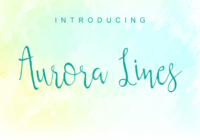 Aurora Lines Font - Featured Image