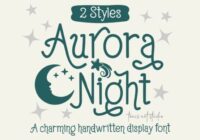 Aurora Night Font - Featured Image