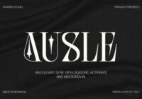 Ausle Font - Featured Image