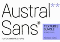 Austral Sans Textures Font - Featured Image