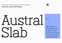 Austral Slab Textures Font - Featured Image