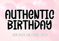Authentic Birthday Font - Featured Image