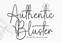 Authentic Bluster Font - Featured Image