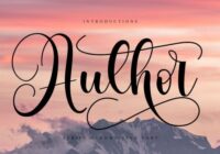 Author Font - Featured Image