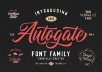 Autogate Family Font - Featured Image