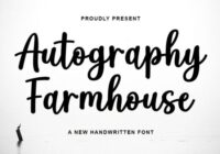 Autography Farmhouse Font - Featured Image