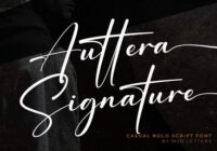 Auttera Signature Font - Featured Image