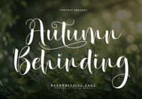 Autumn Behinding Font - Featured Image