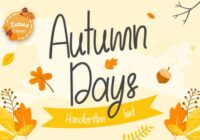 Autumn Days Font - Featured Image