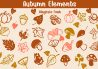 Autumn Elements Font - Featured Image