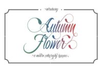 Autumn Flower Font - Featured Image