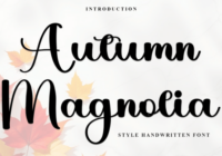 Autumn Magnolia Font - Featured Image