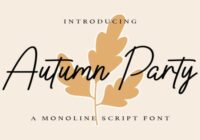 Autumn Party Font - Featured Image