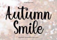 Autumn Smile Font - Featured Image