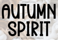 Autumn Spirit Font - Featured Image