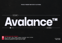 Avalance Font - Featured Image