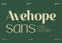 Avehope Sans Font - Featured Image