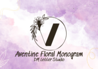 Aventine Floral Monogram Font - Featured Image