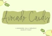 Avocado Candy Font - Featured Image