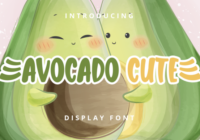 Avocado Cute Font - Featured Image